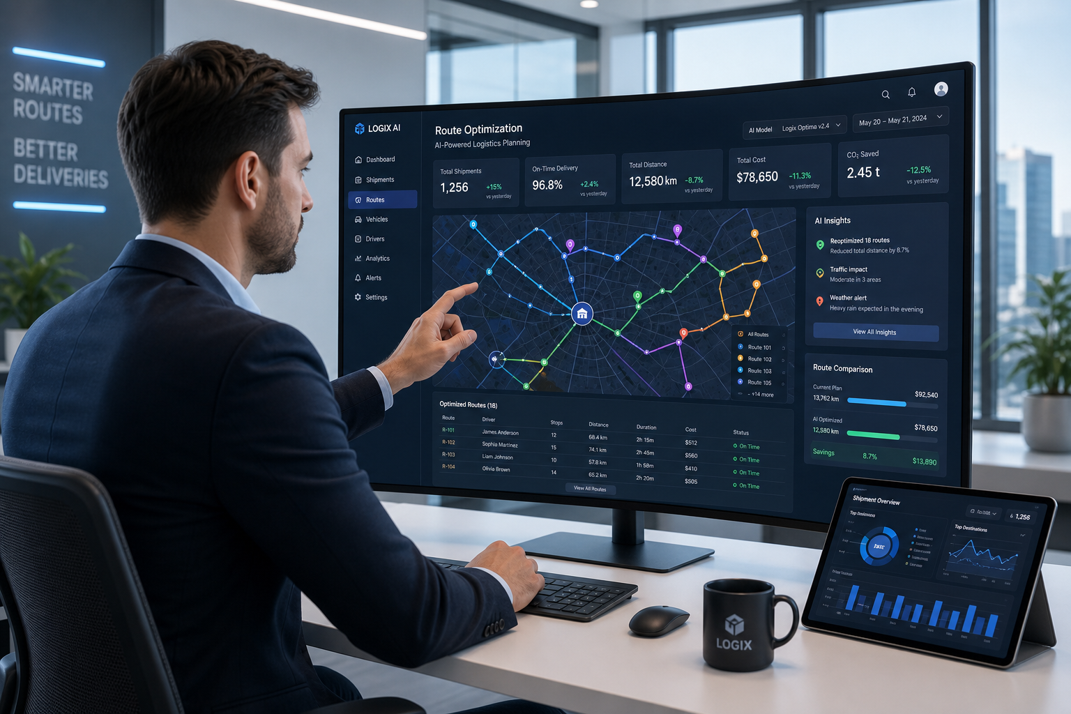 IA que Optimiza Rutas en Tiempo Real